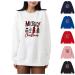 Segaven Women's Xmas Crewneck Sweatshirt Ugly Pullover Long Sleeve Jumper Oversize Sweatshirt Christmas Tree Print Shirt 5-white Medium