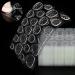 FNGSDME-1200 Pcs Nail Adhesive Tabs 50 Sheets Double Sided Flexible Nail Jelly Glue Stickers  Waterproof Breathable Fake Press on Nail Sticky Tabs for Manicure