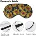 Vintage Sunflower Pattern Sleep Mask - Adjustable Super-Smooth Eye Cover for Men & Women - Ideal for Travel and Nap - LynaRei Style-2 - Buy Online on GoSupps.com