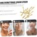 Healeved 20 Pcs Mask Spoon Beauty Spoon Face Cream Pick Spoon Makeup Gadgets Cosmetic Spoons Airbrush Abs 6X1X0.3CMx2pcs Goldenx2pcs - Buy Online on GoSupps.com