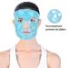 Reusable Gel Beads Face Eye Mask | Hot & Cold Compress for Puffy Eyes Dark Circles Relief | Stress & Migraine Relief Spa Mask (Blue - Buy Online on GoSupps.com