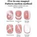 5 in 1 Cat Eye Magnet for Nails - Magnetic Nails Polish Wand - Professional Cat Eye Stick 5 in 1 Nail Design Tools for Salon Studio Home Pink - Buy Online on GoSupps.com