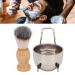 Premium Shaving Brush Set for Men | 3-in-1 Holder Soap Dish & Kit | Perfect for Home & Salon Use - Buy Online on GoSupps.com