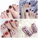 SILPECWEE 16 Sheets Leopard Toe Nail Stickers | Cheetah Print Full Nail Wraps for Women | Self-Adhesive Manicure Sticker for Toes with Nail File - Buy Online on GoSupps.com