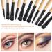 Professional 32pcs Makeup Brush Set - Premium Cosmetic Brushes for Eyes Lips & Face - Natural Wood Handle & Nylon Pocket - Perfect for Flawless Application - Buy Online on GoSupps.com