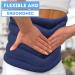 TruHealth Weighted Microwavable Heating Pad - FSA HSA Approved, Natural Flaxseed Fill, Soft Plush Cover for Moist Heat/Cooling - Back Wrap in Navy - Buy Online on GoSupps.com