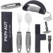 Pkpkaut adaptive utensils for older Parkinson's patients complained utensils for manual tremors Parkinson's meal cutlery for disabled people weighted cutlery for hand tremors and arthritic 5-part set