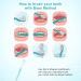 Soft S-Shaped Manual Toothbrush for Sensitive Gums Nano Floss Bristles Deep Clean Candy Color | Perfect for Adults & Juniors (Green - Buy Online on GoSupps.com