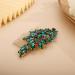 Chargances Crystal Bridal Hair Comb in Malachite Green | Handmade Wedding Hair Accessories for Bride, Prom, Flower Girl | Fashion Hair Clip with Rhinestones - Buy Online on GoSupps.com