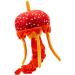 Zappi Co 100% Recycled Plush Jellyfish Orange Toy - Eco-Friendly Soft Cuddly Animal for Newborns (33cm) - Buy Online on GoSupps.com