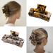 4PCS Large Hair Claw Clips - Big Acrylic Clips for Thick Hair - Tortoise Shell & Leopard Print - Non Slip Hair Accessories for Women and Girls - Buy Online on GoSupps.com