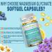 Magnesium Glycinate 500mg Softgels High Absorption Magnesium Supplement Softgel Capsules for Muscle Heart Sleep & Bone Support Stress Relief Nerve Health & Metabolism Non-GMO 2 Month Supply - Buy Online on GoSupps.com