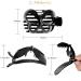 RC ROCHE 6 Pieces Butterfly Hair Clips - Fashionable Non-Slip Large Teeth Plastic Hair Accessories for Women - Medium Black - Buy Online on GoSupps.com