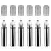 Beaupretty Terrarium Essential Oil Roller Bottles 8 10ml Essential Oil Roller Bottles Glass Empty Refillable Perfume Roll on Bottles with Stainless Steel Roller Balls for Travel Massage Roller Silver