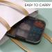 Restree Portable Pill Organizer - Moisture-Proof Travel Case for Vitamins, Medicine, Supplements - Extra Large 9 Compartments (Black) - Buy Online on GoSupps.com