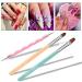 8pcs Nail Art Brush Set - Gel Polishing Tools Double-Ended Dotting Pens for Salon & DIY Manicure - Buy Online on GoSupps.com