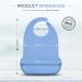 Clever at Home Adult Bibs - Silicone Bibs for Elderly Men and Women in Blue and Gray - Buy Online on GoSupps.com