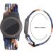 Airtag Wristband for Kids  Airtag Bracelet Wrist Strap Adjustable Buckle Braided Solo Loop Stretchable Elastics Watch Band Compatible with Apple Airtag for Adults Boys Girls -Colorful Blue - Buy Online on GoSupps.com