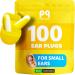PQ Ear Plugs for Sleep - 100 Small Foam Earplugs for Sleeping for Small Ear Canals! Noise Cancelling 32 dB  Sound Blocking  Premium Soft Earplugs for Women and Men to Block Snoring