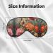 Shop Flowers & Butterfly Print Unisex Sleep Eye Mask | Soft Comfort Eye Shade for Travel Yoga & Shift Work - Buy Online on GoSupps.com