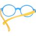 Children's Blue Light Filter Glasses - UV Block TR90 Round Frame for Girls + Anti-Slide Tape & Case - Buy Online on GoSupps.com