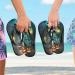 Mnsruu Castle House Halloween Bat Pumpkin Flip Flops - Multi-Colored Slippers for Men & Women | Perfect for Home Spa Travel & Bedrooms - Buy Online on GoSupps.com