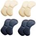 4 Pairs Heel Insoles Pads - Pain Relief Cushions for Feet Care | Adhesive Back Stickers - Ideal Shoe Inserts (Beige - Buy Online on GoSupps.com