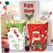 HAPINARY 12pcs Boxes Christmas Popcorn Box Xmas Gift Packing Case Candy Gift Bags Christmas Candy Bag Christmas Party Favor Christmas Candy Favor Boxes Paper Gift Box Fashion - Buy Online on GoSupps.com