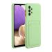 Tivenfezk Nadoli Silicone case for Samsung Galaxy A33 5G Ultra thin shockproof scratch -resistant Wallet soft TPU protective cover mobile phone cover with credit card holder Samsung Galaxy A33 5g green