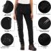 Womens Waterproof Soft Shell Fleece Lined Snow Pants | XS Black | Ideal for Skiing, Hiking & Winter Outdoor Activities - Buy Online on GoSupps.com