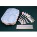 ZoauWuah 4 PCS Wheat Straw Divided Portion Plates Home Dinner Plate Feeding for Outdoor Camping Picnic BBQ Beach or Every Day Use - Buy Online on GoSupps.com