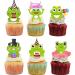 18pcs Frog Cupcake Toppers for Boys Girls Baby Shower Green Frog Cake Decorations Fairy Tales Woodland Frog Birthday Party Decorations Supplies - Buy Online on GoSupps.com