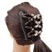 Liujzzj Elastic Pearl Hair Comb & Clips for Girls - Magic Stretchy Hair Accessories - Buy Online on GoSupps.com