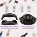 MainPi 256W UV LED Nail Lamp - Professional Nail Dryer with 57 Lamp Beads, 4 Timers, Auto Sensor, LCD Display - Fast Gel Polish Curing (Black) - Buy Online on GoSupps.com