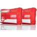 Bigdean 2x First Aid Kit Bandage Pocket - DIN 13164:2022 | Complete Car First Aid Set - Portable Red Emergency Box - Buy Online on GoSupps.com