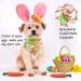Easter Dog Costume Set: Bunny Ears Headband, Eggs Bandana, Rabbit Chew Toys - Medium to Large Dogs - Easter Party Gifts - Accessories (NO-LED) - Buy Online on GoSupps.com