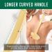 NURENDER 16.5 inch Bamboo Shower Brush Back Scrubber - Extra Long Handle for Elderly, Pregnant and Overweight Individuals - Buy Online on GoSupps.com