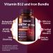 Vitacook Iron and Vitamin B12 Bundle 5000 mcg B12 Zero Sugar Carbonyl Iron with Vitamin C Gentle on The Stomach - Buy Online on GoSupps.com