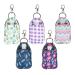 Dual-Sided Hand Sanitizer and Chapstick Holder Keychain with Reusable Bottles - Travel Bag Patterns - Buy Online on GoSupps.com