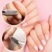 Cuticle Remover and Cuticle Pusher Set Stainless Steel Cuticle Cutter Nail Tools with Cuticle Scissors for Manicure and Pedicure Remove Dead Skin Toenails Cleaner - Buy Online on GoSupps.com