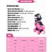 METROLLER Roller Skates for Teens - Adjustable 4 Sizes with Light up Wheels - Rose Medium-Big Kid (1-4 US) - Buy Online on GoSupps.com