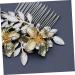 Didiseaon Wedding Hair Clip Vintage Comb Crystal Comb Attractive Hair Comb Ear Tape Bridal Hair Comb Crystal Hair Comb Leaf Hair Comb Hair Pin Bride Metallic Line Jewelry - Buy Online on GoSupps.com