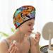 Dancing African Women's Microfiber Hair Towel - Super Absorbent Coral Velvet Wrap for Long Curly & Thick Hair | Quick Dry Hair Cap - Buy Online on GoSupps.com