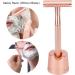 Double Blade Razor | Men's Safety Razor with Ergonomic Zinc Alloy Brass Handle | Travel & Home Use (Copper) - Buy Online on GoSupps.com