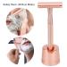 Premium Portable Manual Safety Razor for Men - Zinc-Aluminium & Brass Handle Double-Edged with Copper Base for Ultimate Grooming - Buy Online on GoSupps.com
