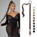 REECHO DIY Braid Ponytail Extension Long Straight Wrap Around Ponytail Hair Extensions Natural Soft Synthetic Hairpieces for Women - Ginger Brown 180g 34Inch-180g Ginger Brown
