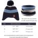 XIAOHAWANG Striped Winter Baby Beanie & Scarf Set - Kids Classic Knitted Hat for Boys and Girls (4-8 Years) - Sky Blue - Buy Online on GoSupps.com