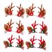 minkissy 6 Pairs Christmas Antler Hair Clip Christmas Hair Clips Antler Hairpins Red Hair Clips Hair Accessory for Girls Christmas Cosplay Accessories Antler Ear Headpiece Kids Hairpin Cute