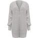 Gefomuofe Cardigans for Women Long Sleeve Cardigan for Women Pocket Jacket Cardigan Women's Blazer Cardigan Outerwear Elegant Shoulder Jacket Top Casual Top White L - Buy Online on GoSupps.com