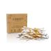 Bamboo cotton swab in Premium quality plastic -free biodegradable vegan compostable sustainable environmentally friendly 2 pack with 200 pieces eComonkey